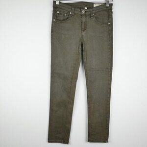 Rag and Bone Skinny Jeans Distressed Fatigue Color Women's Size 26